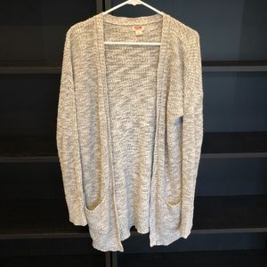 Mossimo Chunky Grey Knit Cardigan
